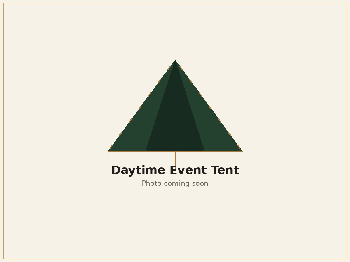 Event tent set up for a daytime corporate gathering near Oklahoma City