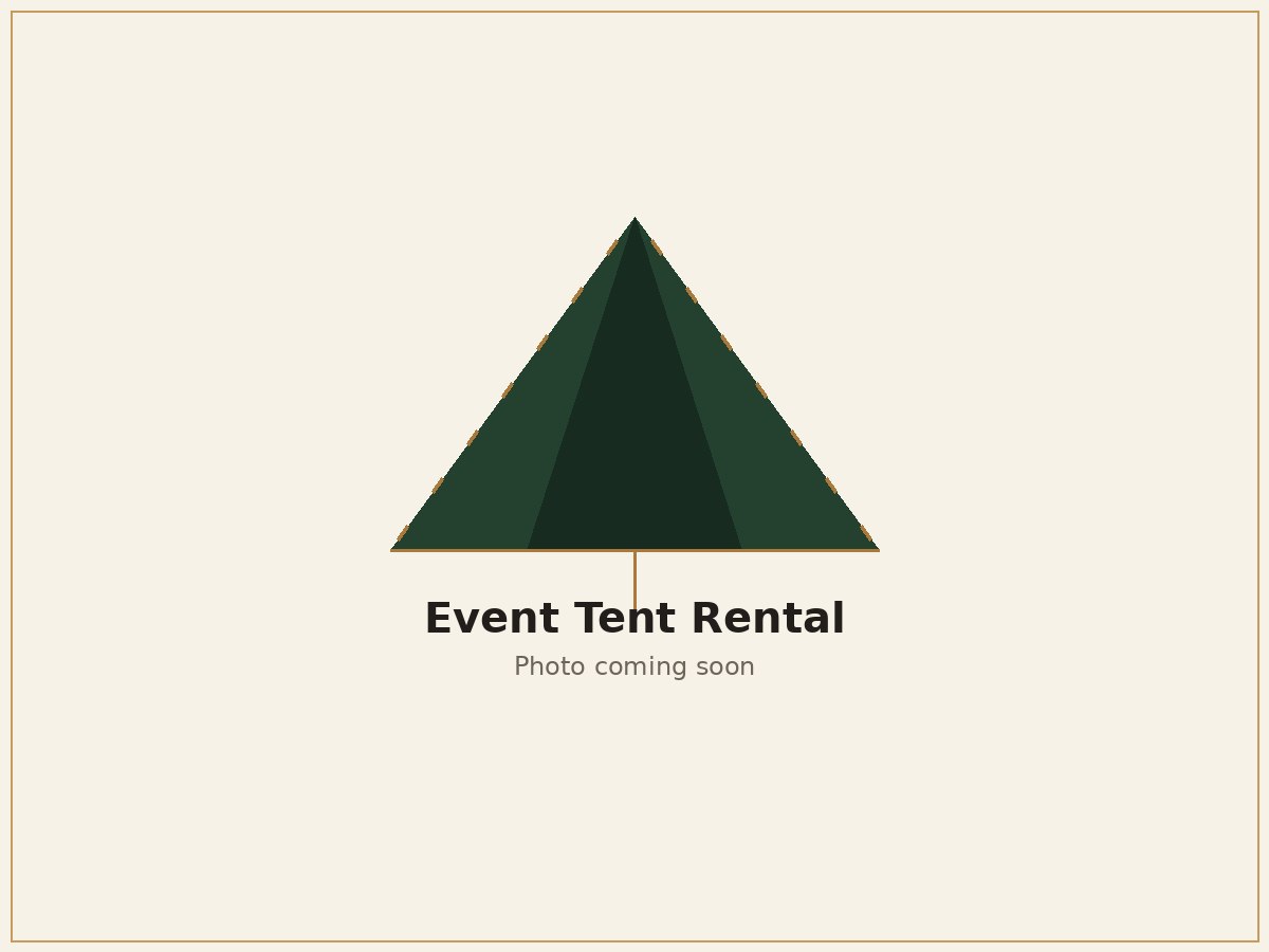 Event tent set up for a corporate gathering in Oklahoma City